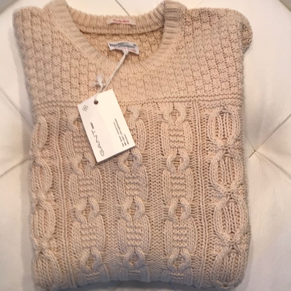 NWT GANT Rugger Beige crew sweater